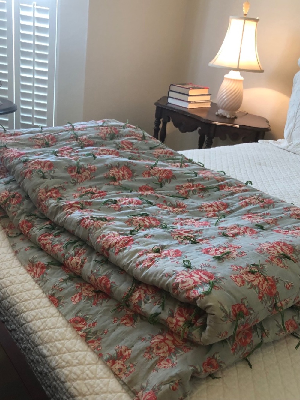 Antique Hand Sown Tufted Quilt